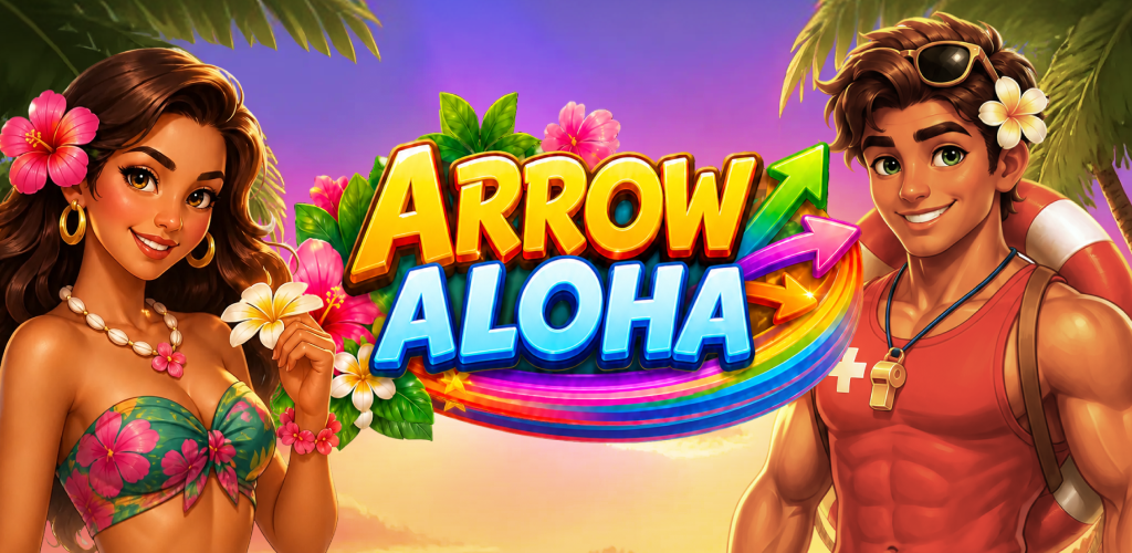 Arrow Aloha tropical banner