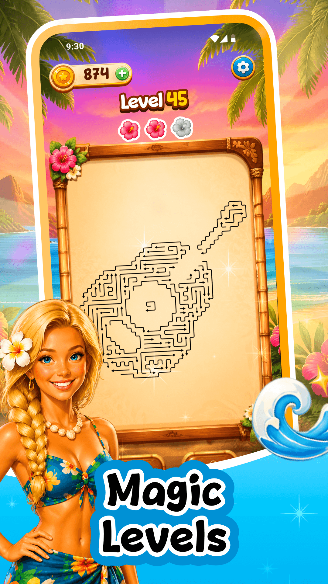 Arrow Aloha magic levels gameplay
