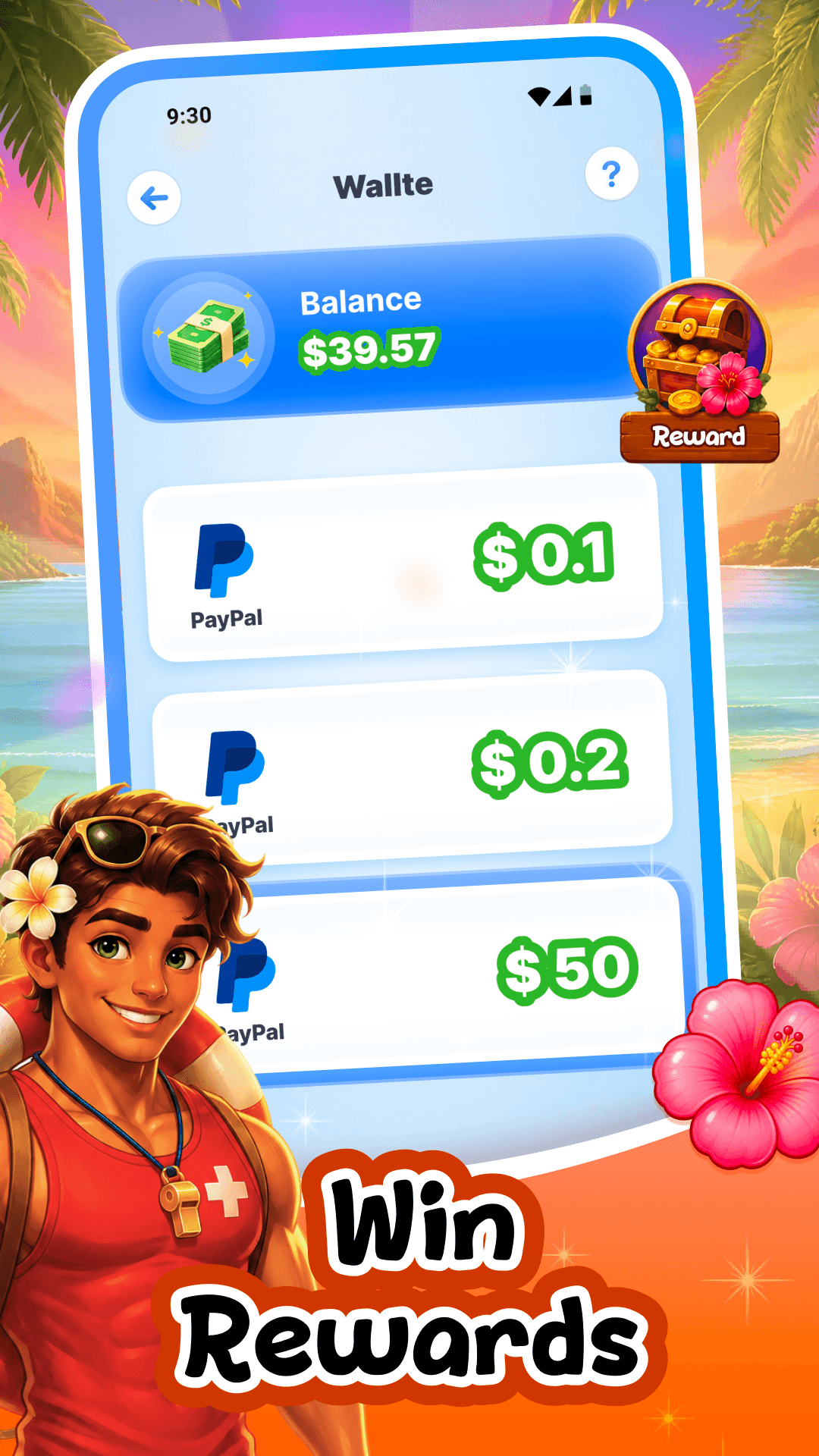 Arrow Aloha island reward screen
